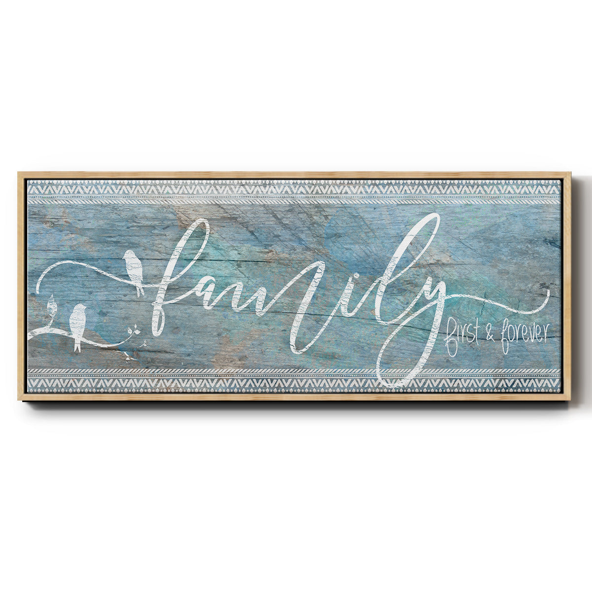 Family First - Floater Framed Canvas Print