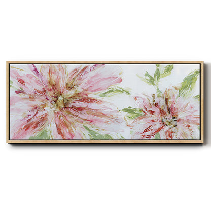 Floral Panache - Floater Framed Canvas Print