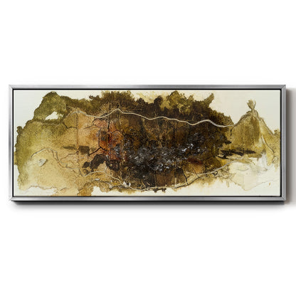Bonded Gold I - Floater Framed Canvas Print