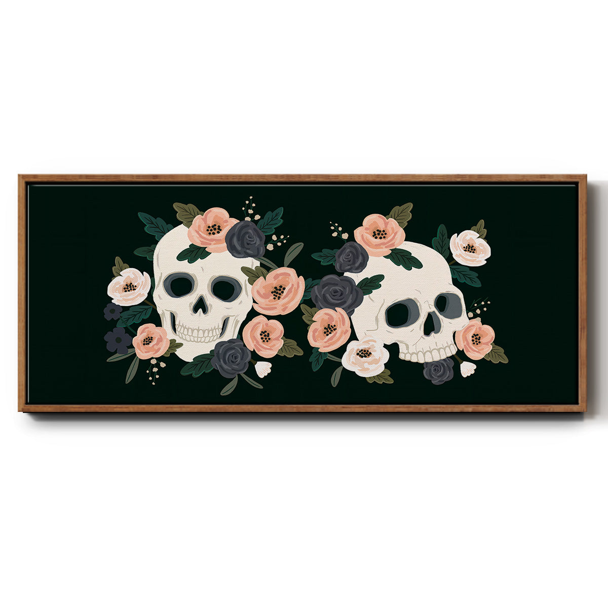 Skull & Snake Collection D - Floater Framed Canvas Print