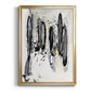Grey Scribbles I - Modern Framed Canvas Print
