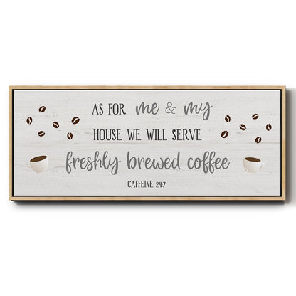 Caffeine 24/7 - Floater Framed Canvas Print
