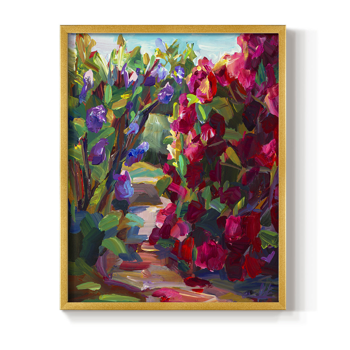 Lilacs & Rhodies - Restickable Framed Art Print