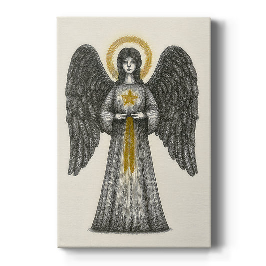 Frostlit Icicles Whisper - Canvas Art Print