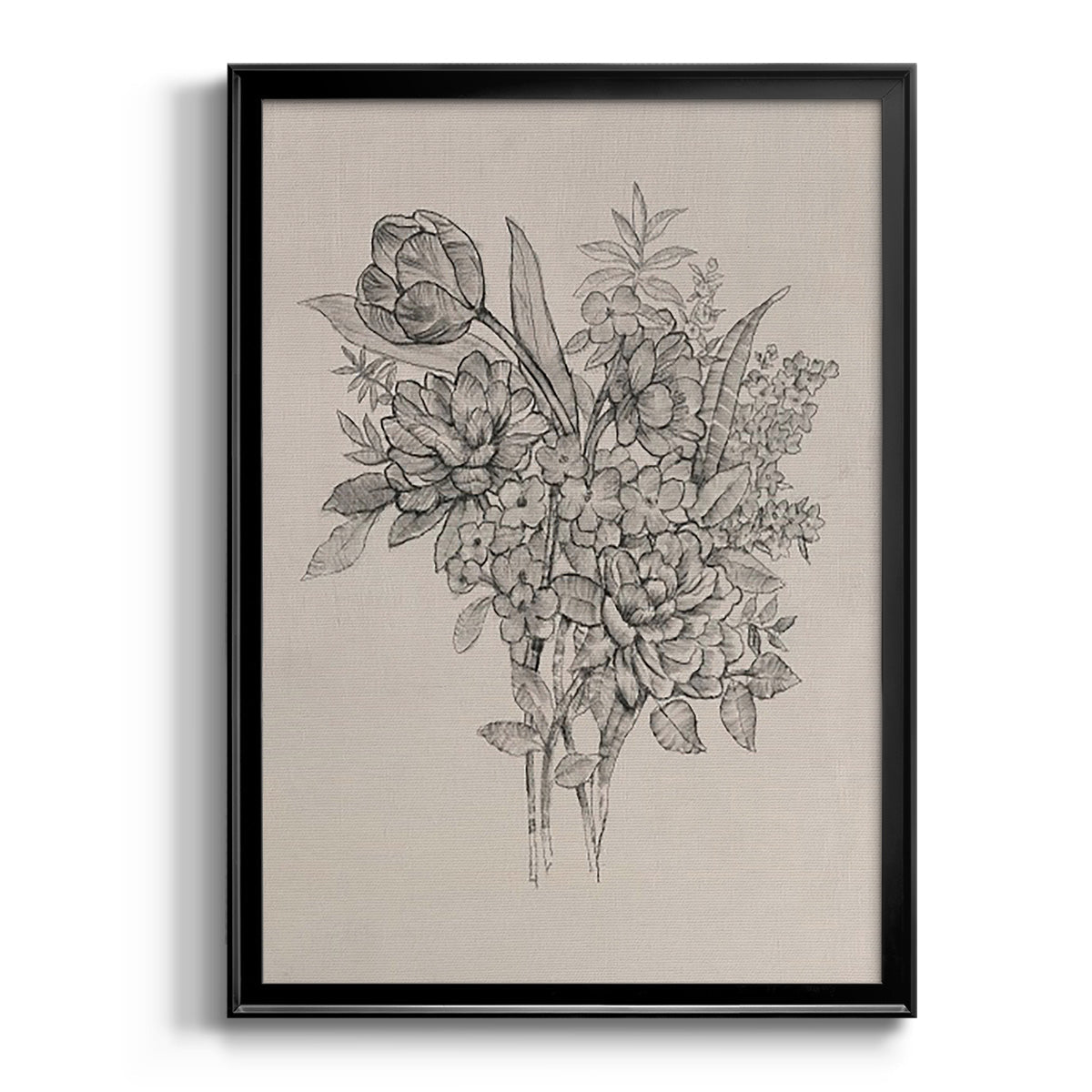 Floral Bouquet I - Modern Framed Canvas Print