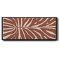 Terra Cotta Block Palms III - Floater Framed Canvas Print