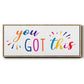 Rainbow Got This - Floater Framed Canvas Print