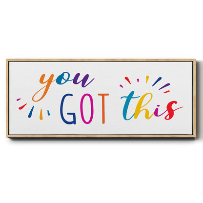 Rainbow Got This - Floater Framed Canvas Print