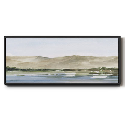 Desert Mountains I - Floater Framed Canvas Print