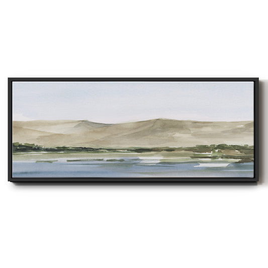 Desert Mountains I - Floater Framed Canvas Print
