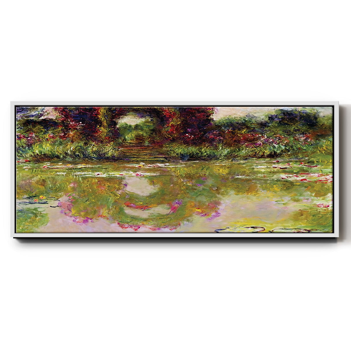 Rose Arches at Giverny, 1913 - Floater Framed Canvas Print