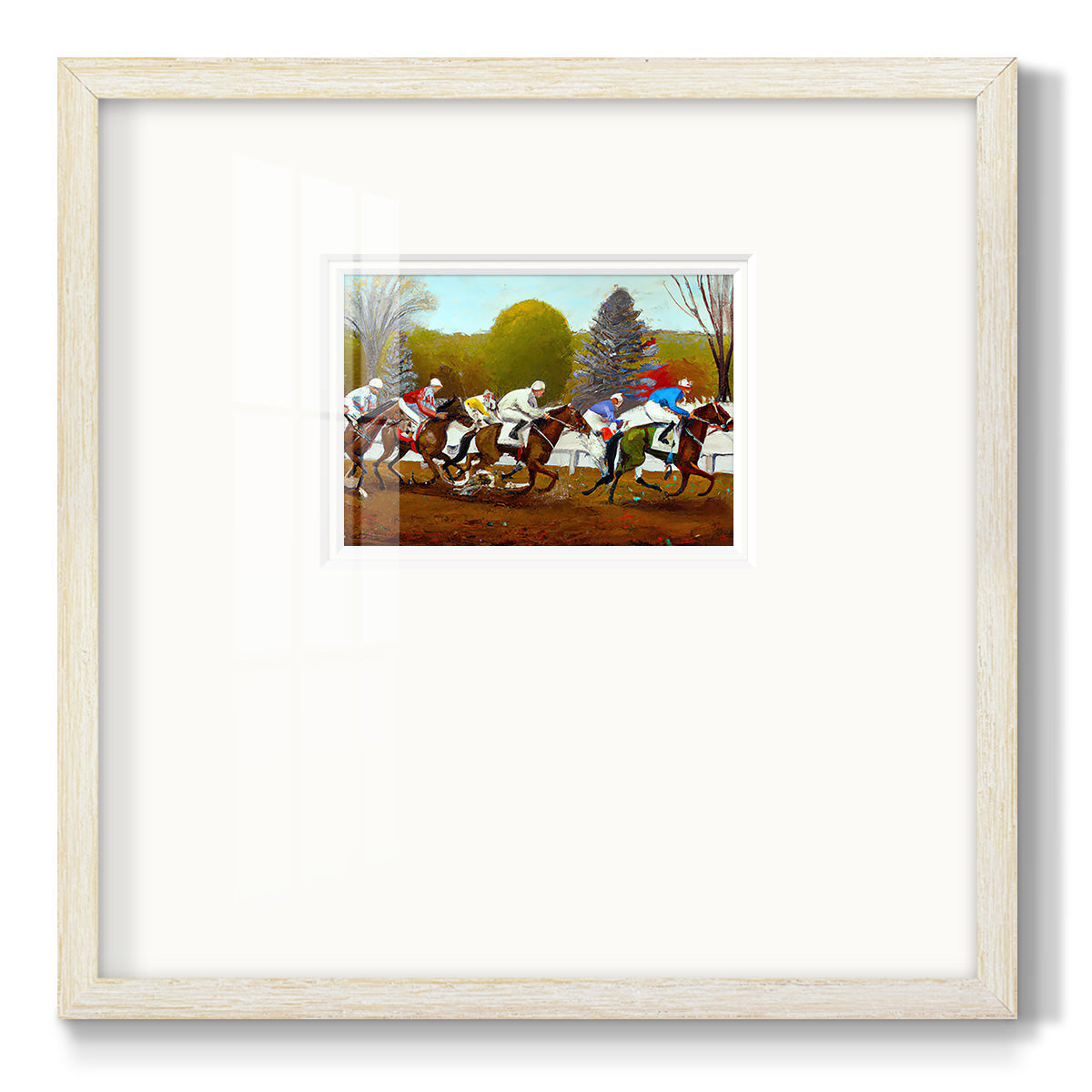 Day at the Race II Premium Framed Print Double Matboard