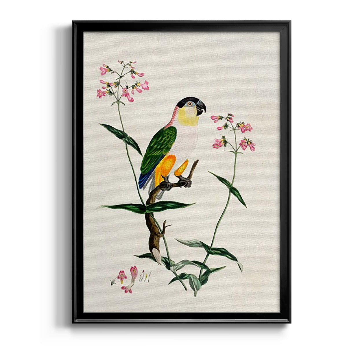 Bird in Habitat IV - Modern Framed Canvas Print