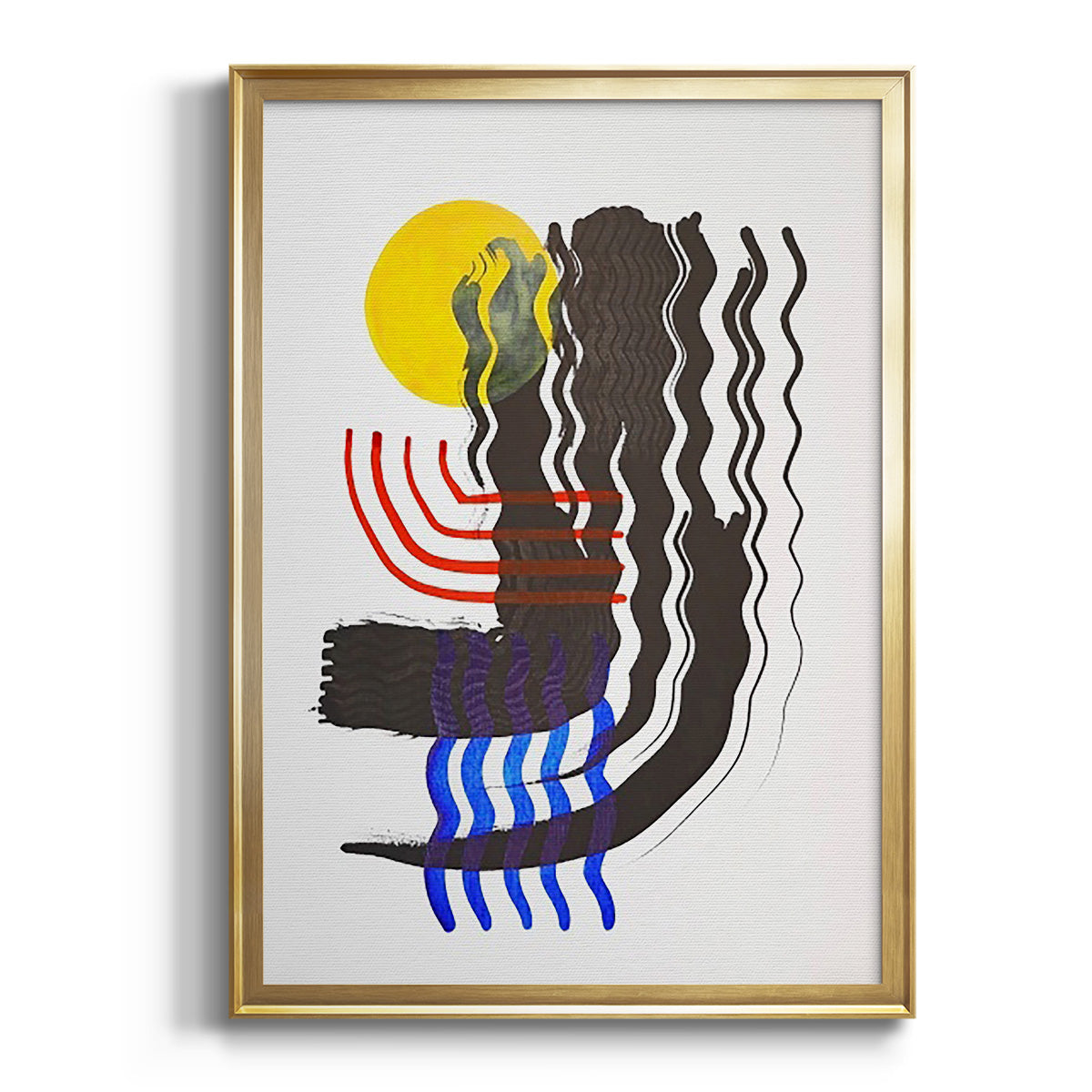 Shifting II - Modern Framed Canvas Print