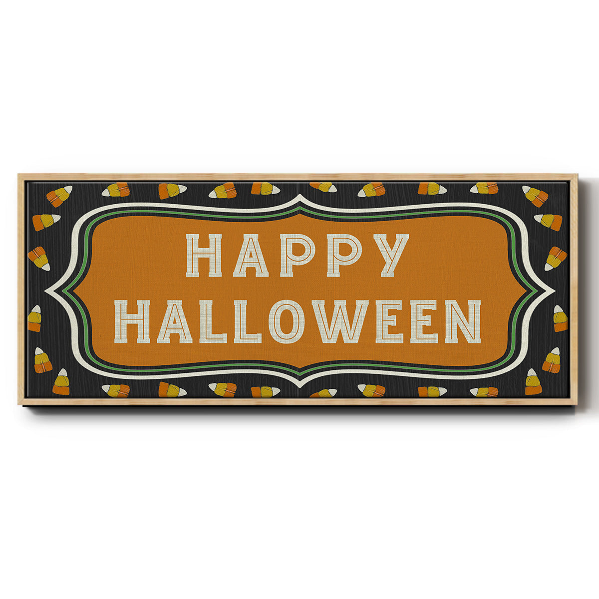 Happy Hallowween - Floater Framed Canvas Print