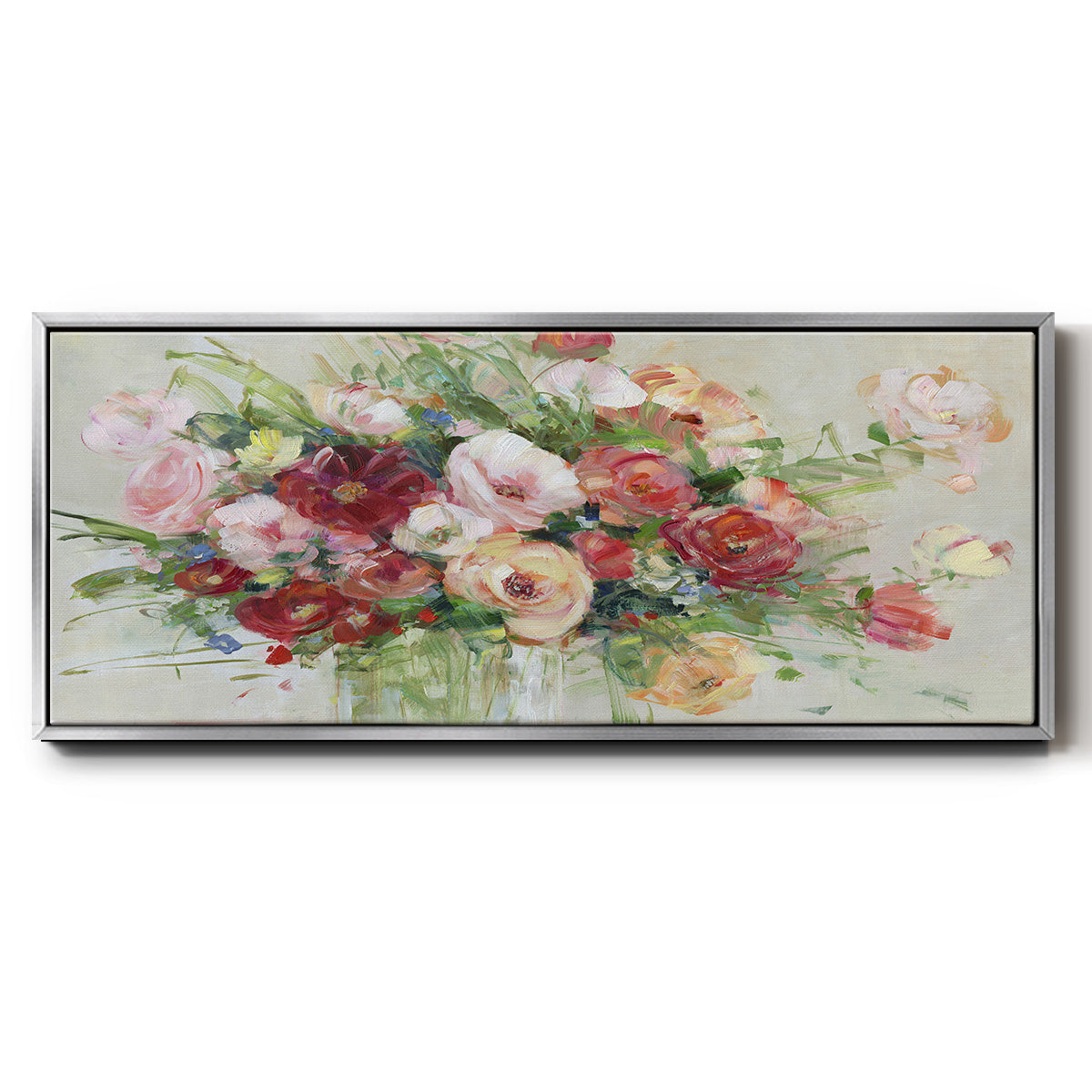Just Peachy - Floater Framed Canvas Print