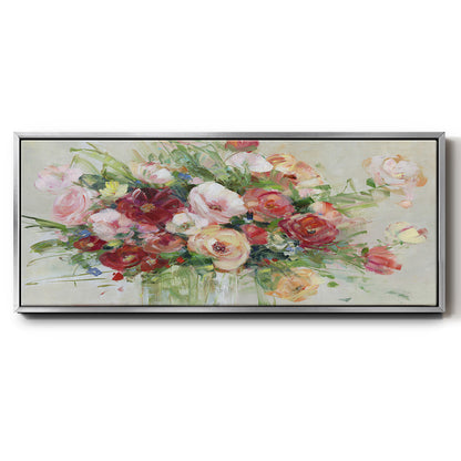 Just Peachy - Floater Framed Canvas Print