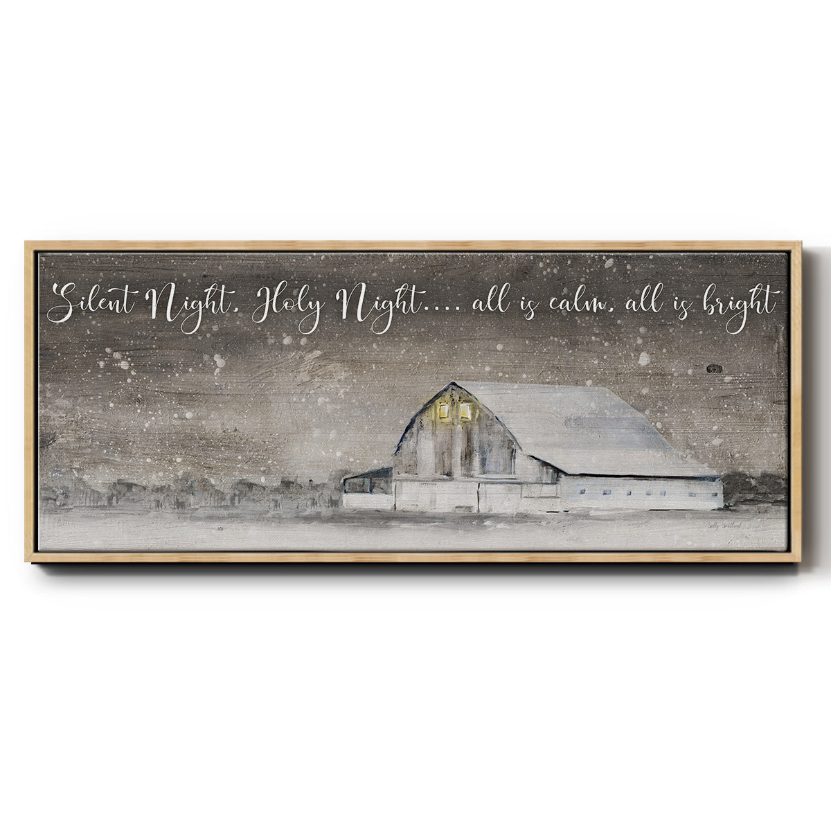 Silent Night - Floater Framed Canvas Print