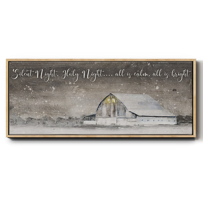 Silent Night - Floater Framed Canvas Print