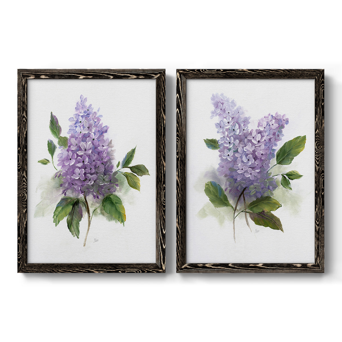 Lilac Romance I - Premium Framed Canvas 2 Piece Set - Ready to Hang