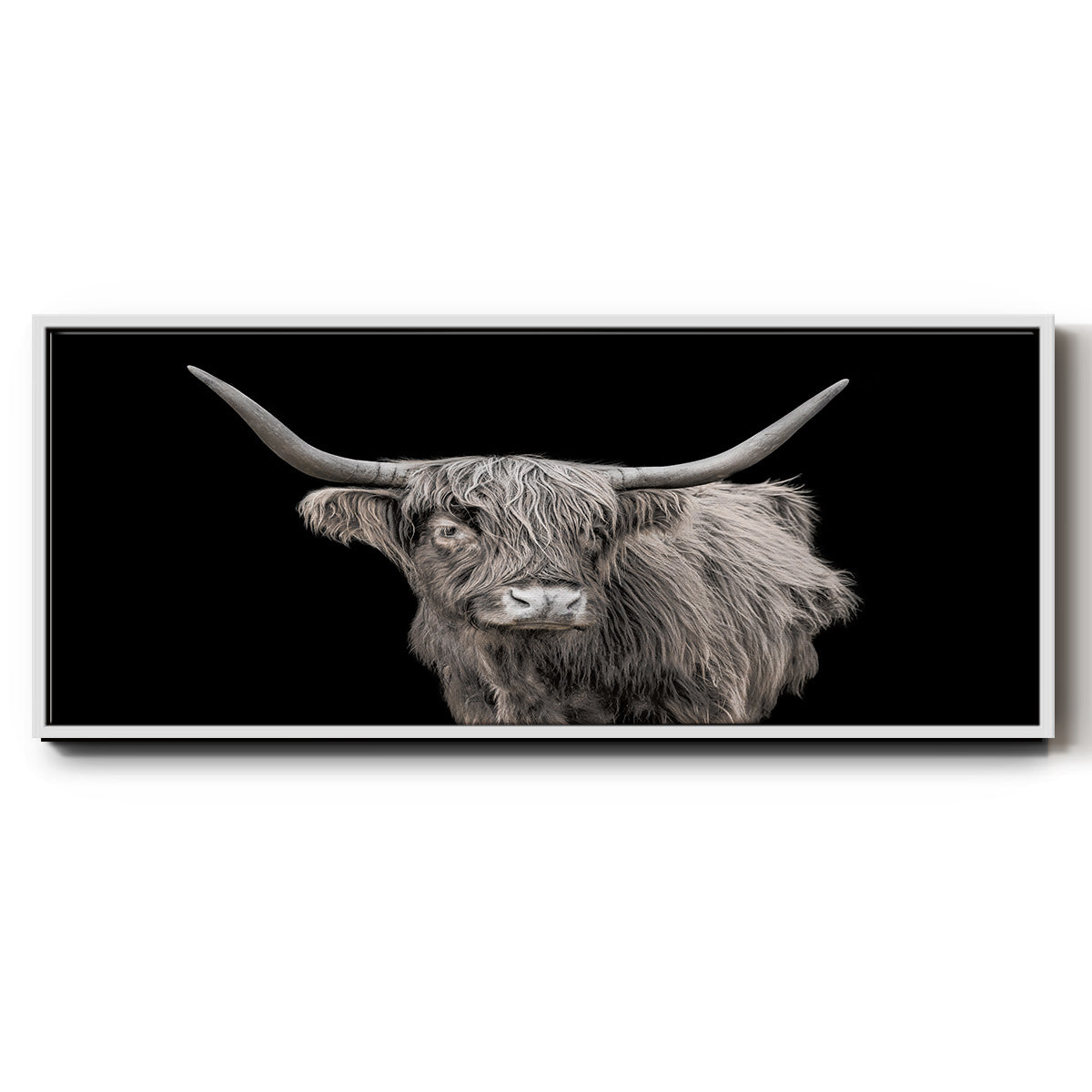 It's a Mooood I - Floater Framed Canvas Print