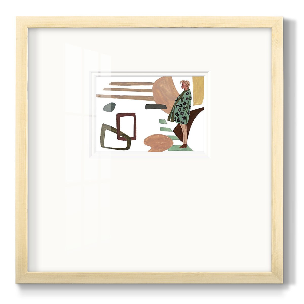 Vintage Vibes V - Double Matboard Framed Print