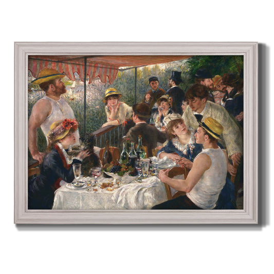 Luncheon of the Boating Party - Ornate Framed Canvas Print