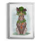 Rabbit Carrot Hat - Modern Framed Canvas Print