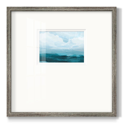 Azure Rising III Premium Framed Print Double Matboard