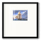 Sail Boat Clouds - Double Matboard Framed Print