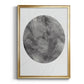 Graphite Moon II - Modern Framed Canvas Print
