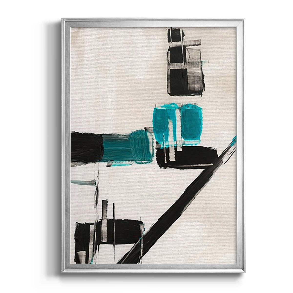 Geometry Notes I - Modern Framed Canvas Print