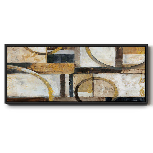 Interplay - Floater Framed Canvas Print