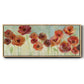 Warm Meadow Poppies - Floater Framed Canvas Print