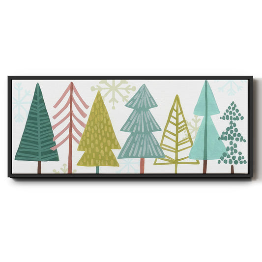 Modern Holiday Collection D - Floater Framed Canvas Print