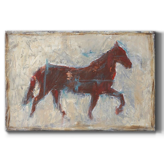 Iron Equine II Premium Gallery Wrapped Canvas - Ready to Hang