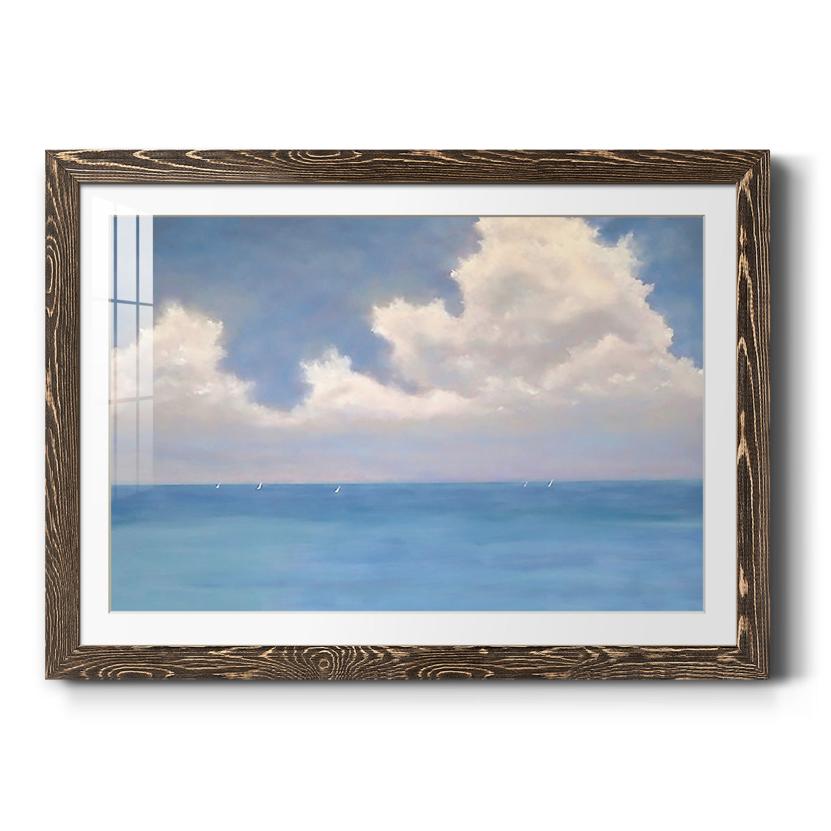Race Day II - Barnwood Framed Art Print