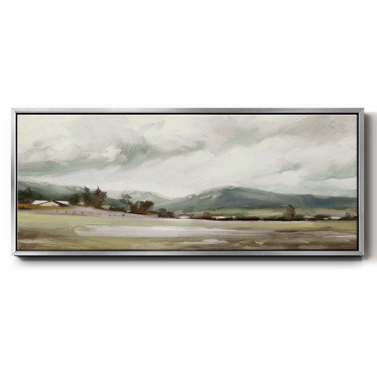 Big Sky Valley - Floater Framed Canvas Print
