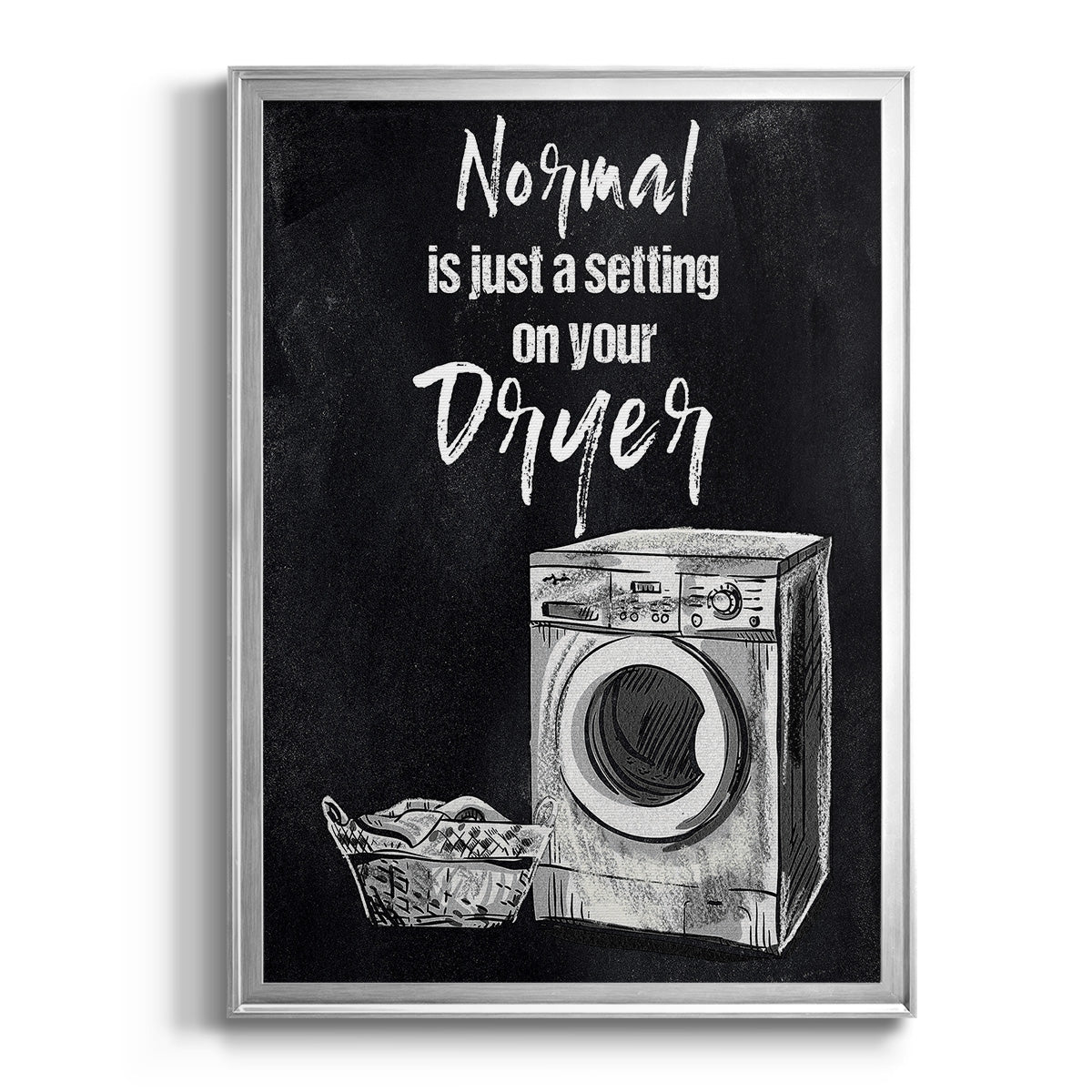 Normal Is Just A Setting - Modern Framed Canvas Print