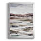 Muted Earth Layers II - Modern Framed Canvas Print