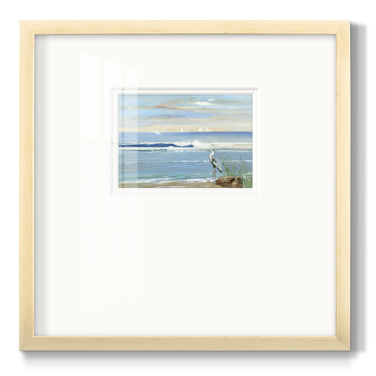 Sunrise Bay Premium Framed Print Double Matboard