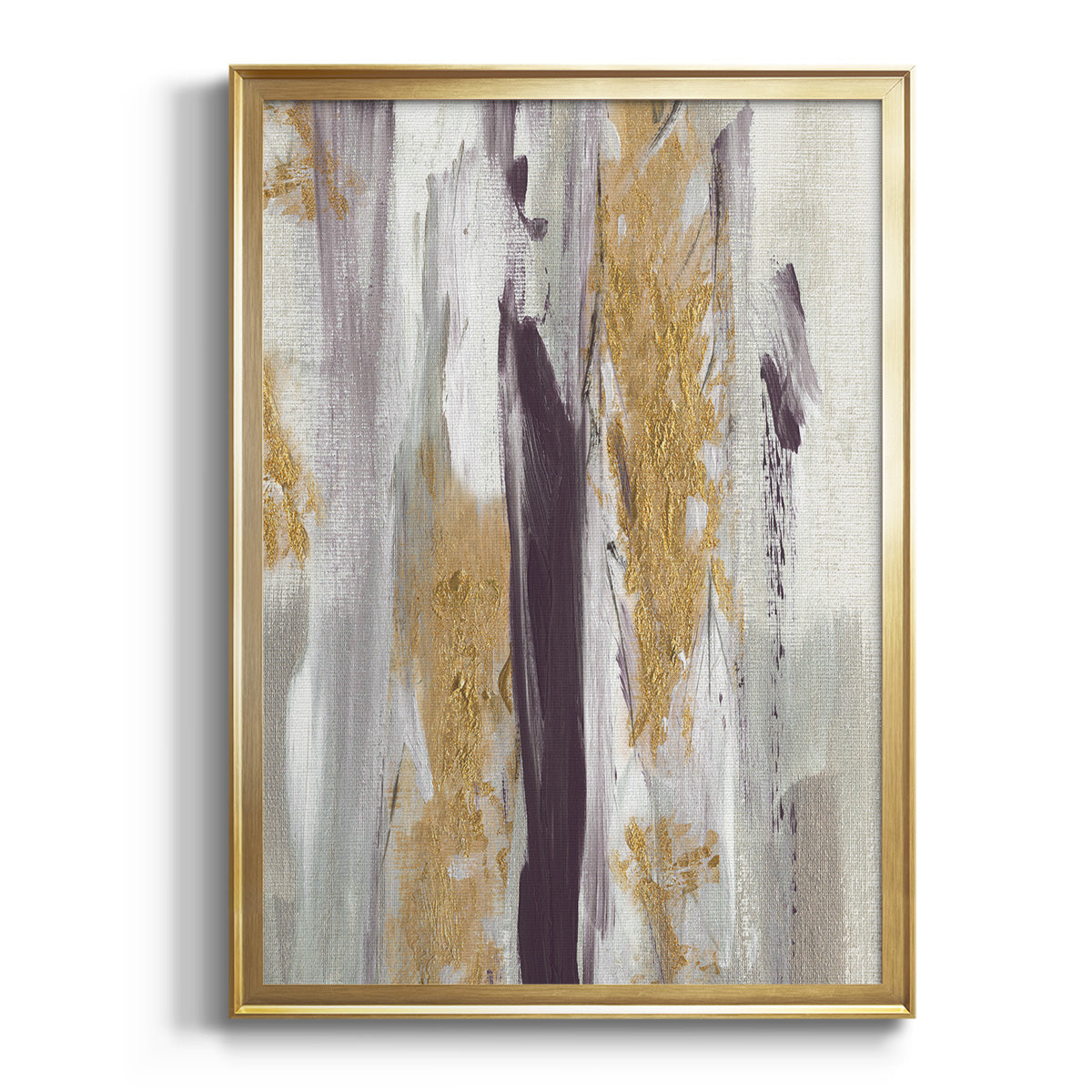 Tumultuous Amethyst II - Modern Framed Canvas Print