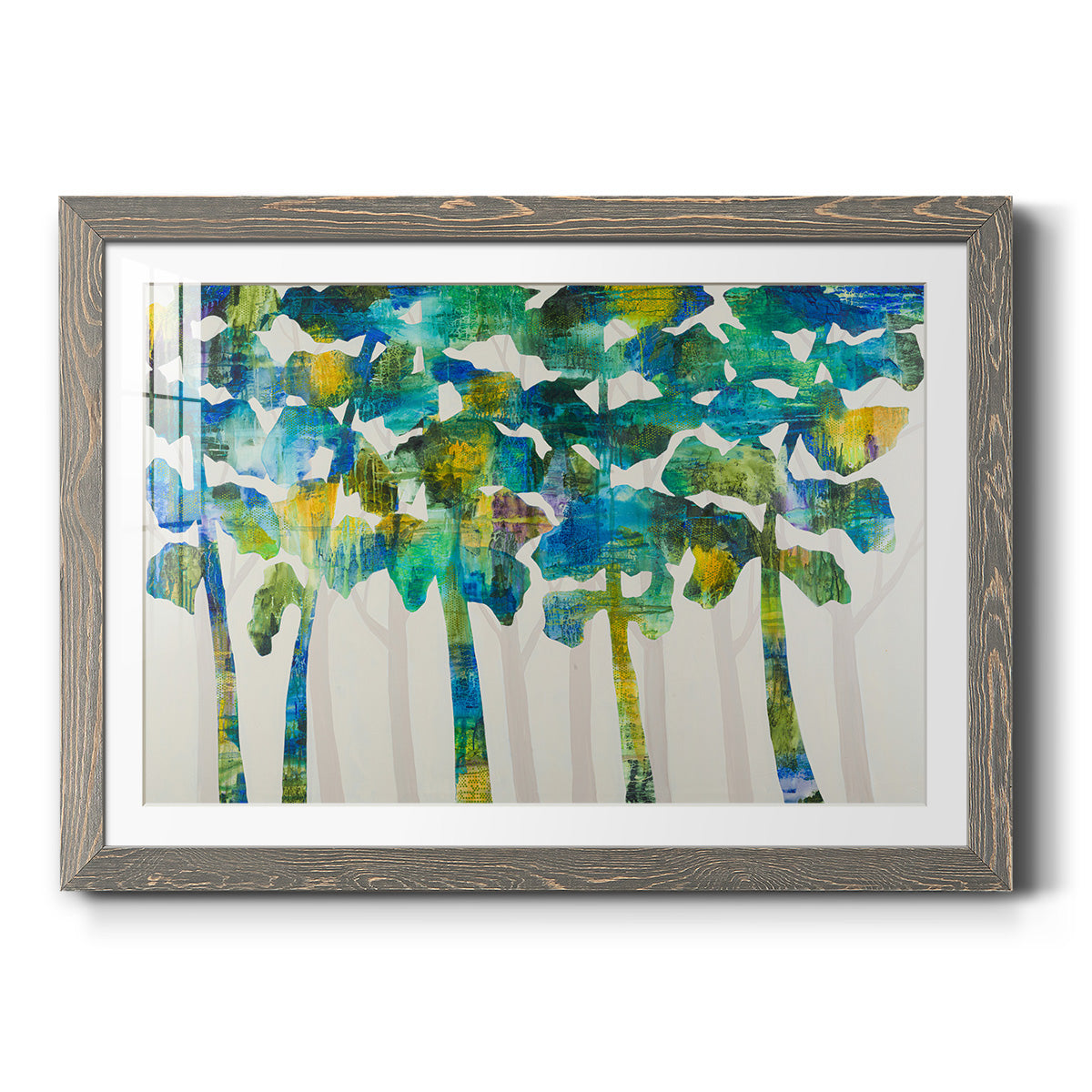 Tall Trees VII - Barnwood Framed Art Print