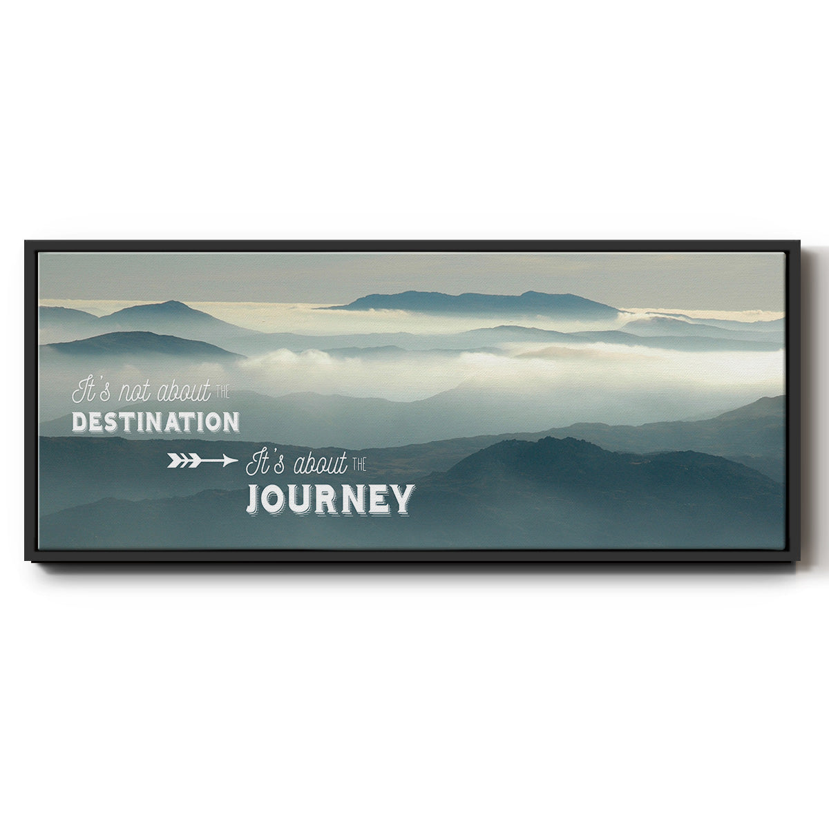 The Journey - Floater Framed Canvas Print