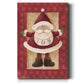 Polka Dot Joy Santa Premium Gallery Wrapped Canvas - Ready to Hang