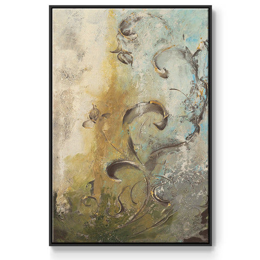 Enchanted Garden I - Floater Framed Canvas Print