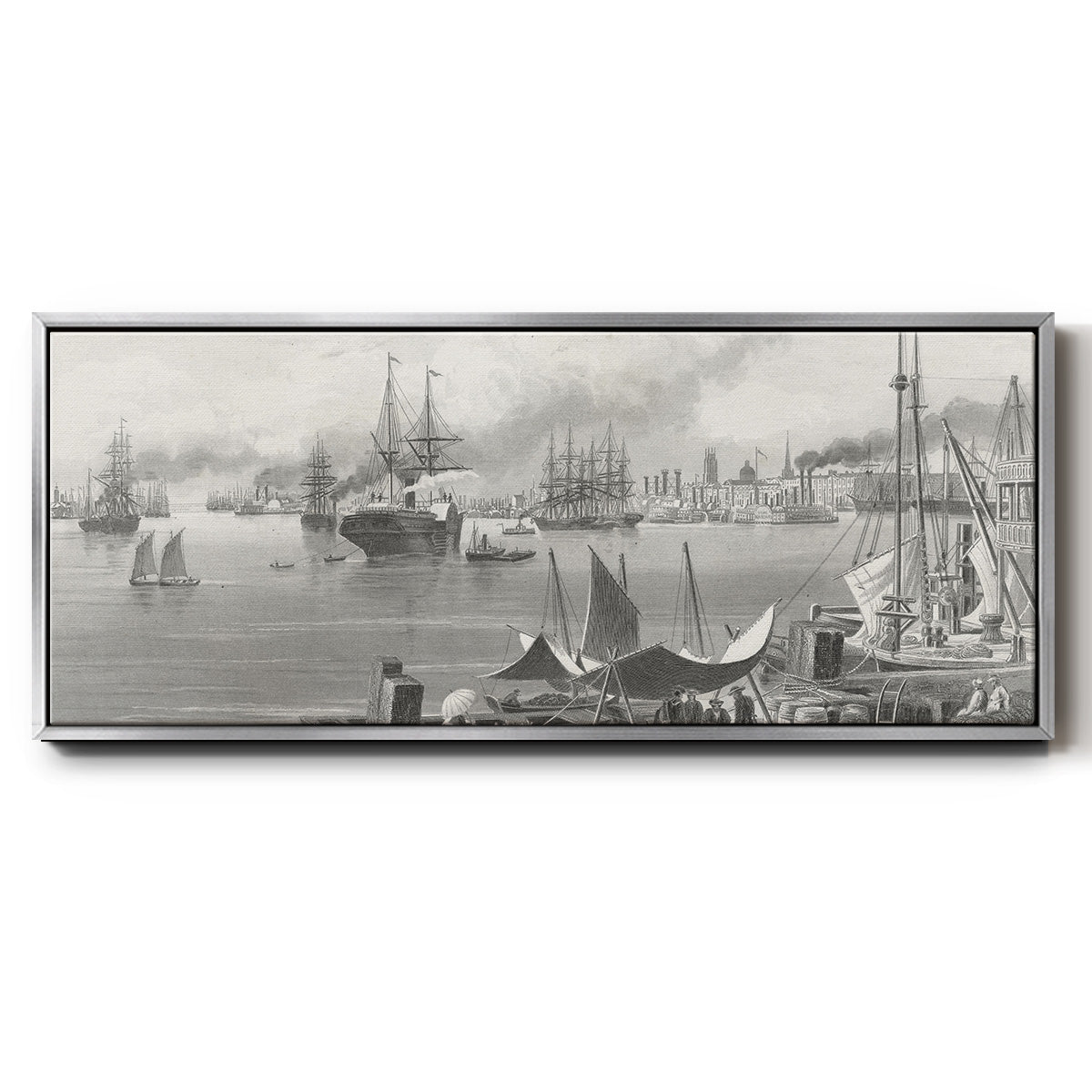 New Orleans - Floater Framed Canvas Print