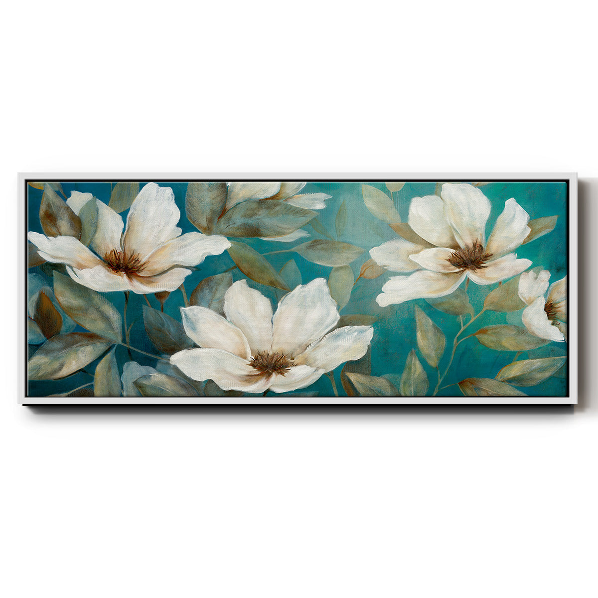 Shade of Blue - Floater Framed Canvas Print