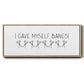 I Gave Myself Bangs! - Floater Framed Canvas Print