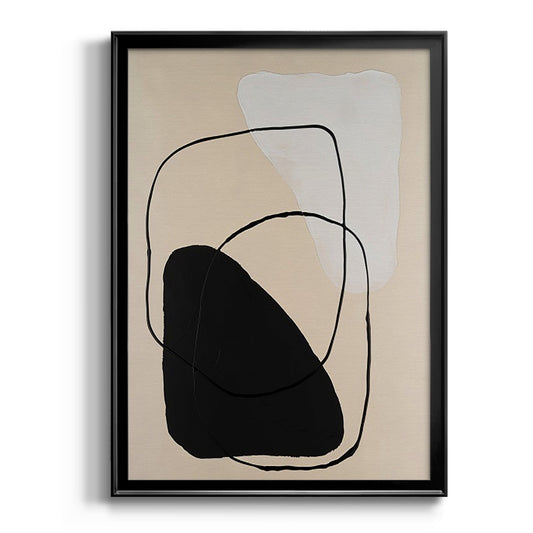 Avant Mod II - Modern Framed Canvas Print